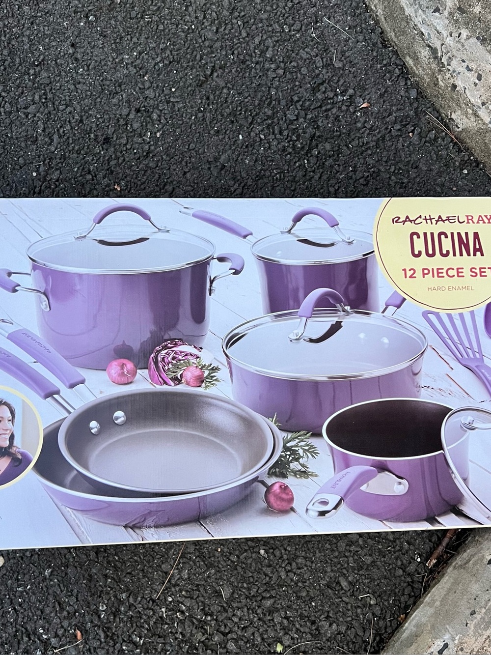 Rachael Ray Cucina 12 Piece Hard Enamel Cookware Set